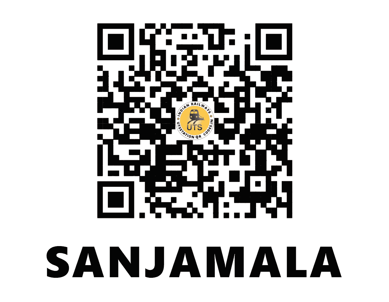 UTS QR Code for SANJAMALA - SJMA - SC (ANDHRA PRADESH)